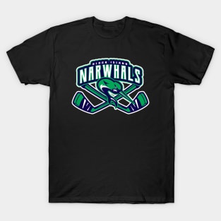 Block Island Narwhals Hockey T-Shirt